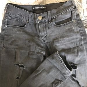 Express Ripped Midrise Jeans